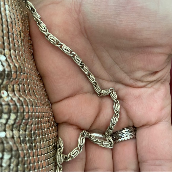 Vintage Morado metallic metal mesh handbag - Picture 7 of 12